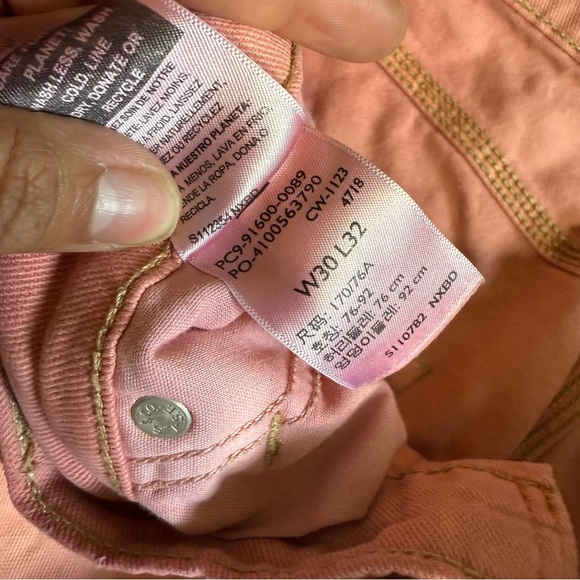 Signature Levi Strauss carpenter tiedye pink pants w30 - Picture 4 of 8